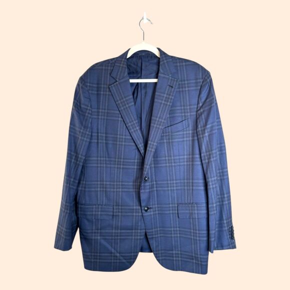 Ermenegildo Zegna Blue Check Sport Coat